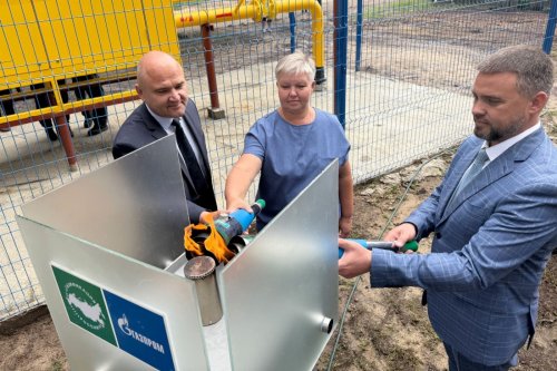 В деревне Растригино Владимирской области подключены к газу первые домовладения