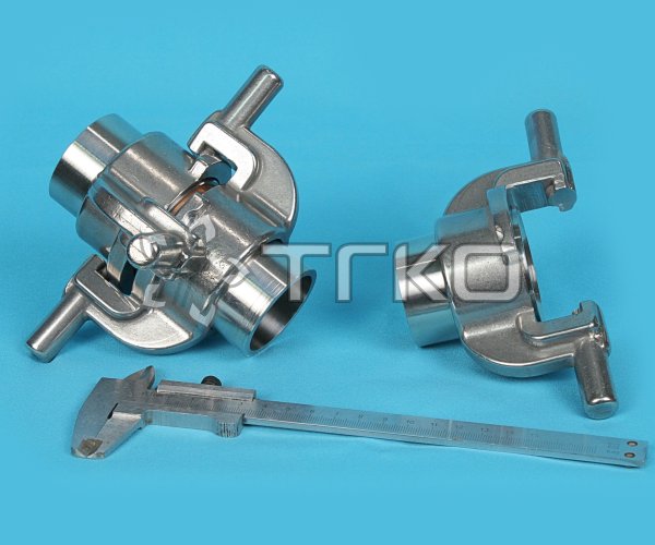 Гайка РОТ DN40 PN25 исп.1 (латунь) в комплекте со штуцером (нерж.) под приварку - 1