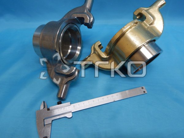 Гайка РОТ DN65 PN16 исп.1 (латунь) в комплекте со штуцером (нерж.) под приварку - 1