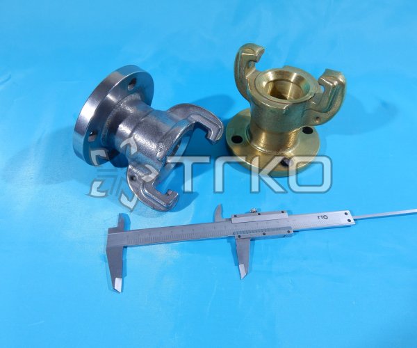 Гайка РОТ DN40 PN25 исп.2 с фланцем  D110 мм (латунь) - 1