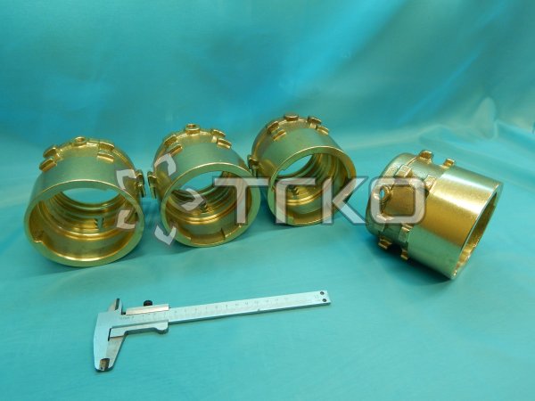 Гайка EURO DN40 PN40 (латунь) в сборе с ниппелем под приварку - 2