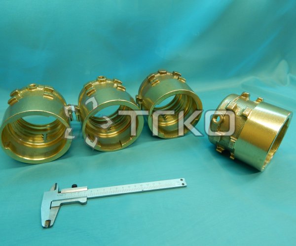 Гайка EURO DN40 PN40 (латунь) в сборе с ниппелем под приварку - 2