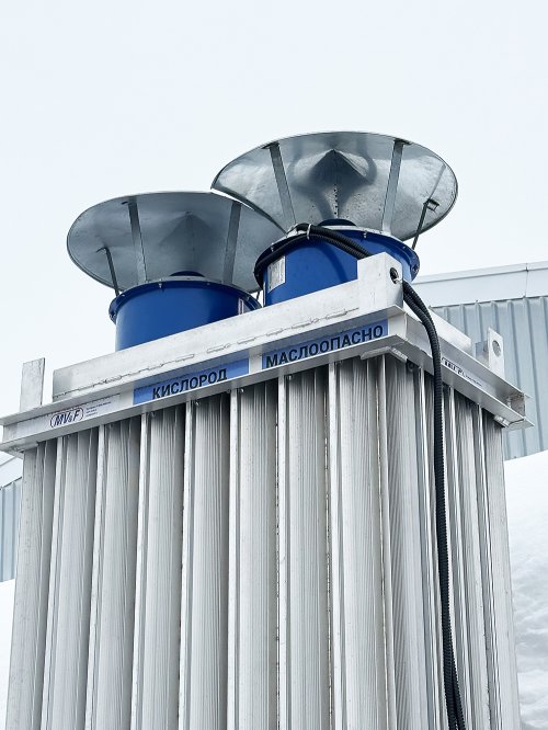 Компания "Мониторинг Вентиль и Фитинг" изготовила и подключила кислородный испаритель высокого давления на площадке заказчика