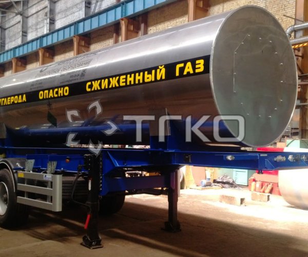 Полуприцеп-цистерна для транспортировки жидкой СО2 ЦЖУ-10,0-2,0 - 1