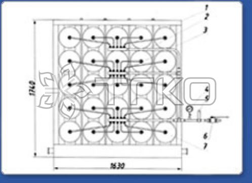 Блок аккумуляторов 25*275 - 2