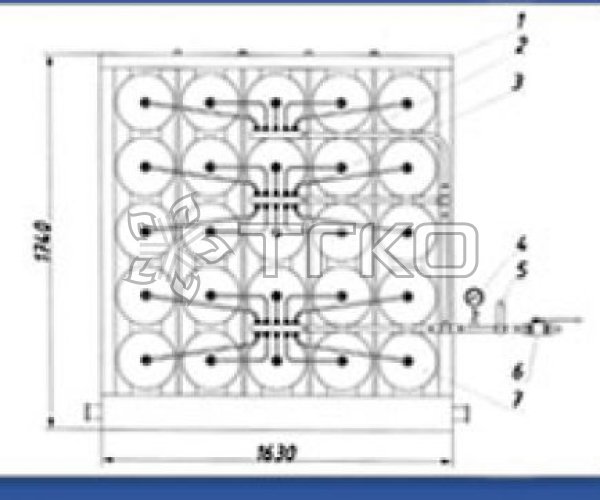 Блок аккумуляторов 25*275 - 2