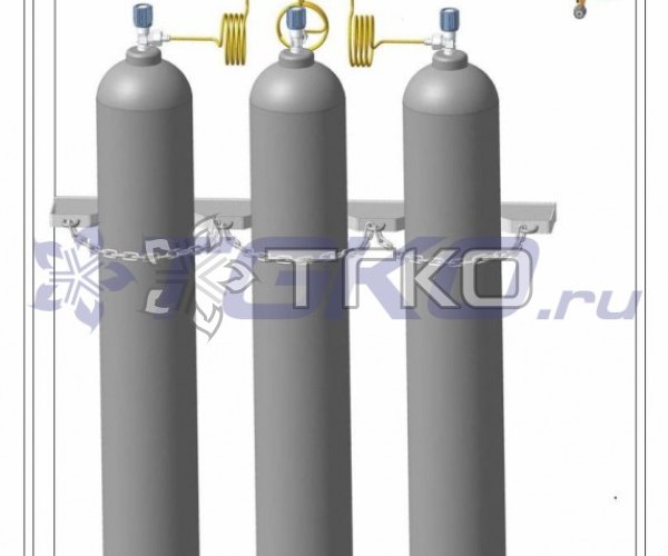 Рампа перепускная РП-01(3ш 1х3)  закись азота на 3 баллона - 1